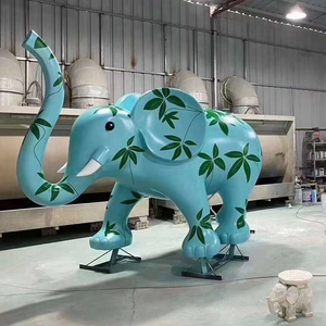 玻璃钢雕塑 大象雕塑 卡通雕塑 动物雕塑人物雕塑 彩绘雕塑