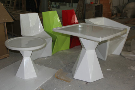 玻璃鋼異形桌子 時尚餐桌